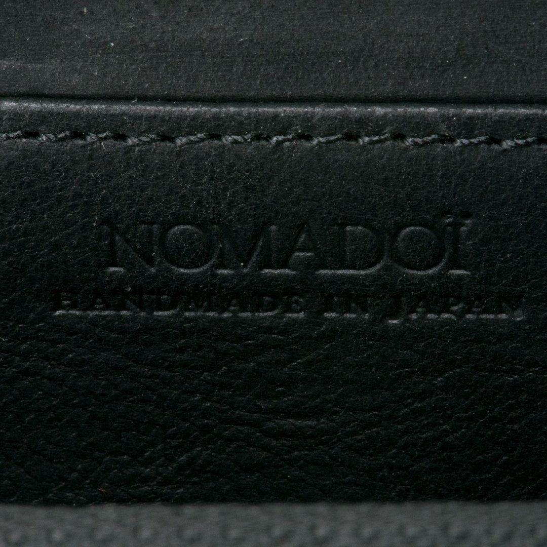 NOMADOI  Indiana L字ファスナー小銭入れ ブラック