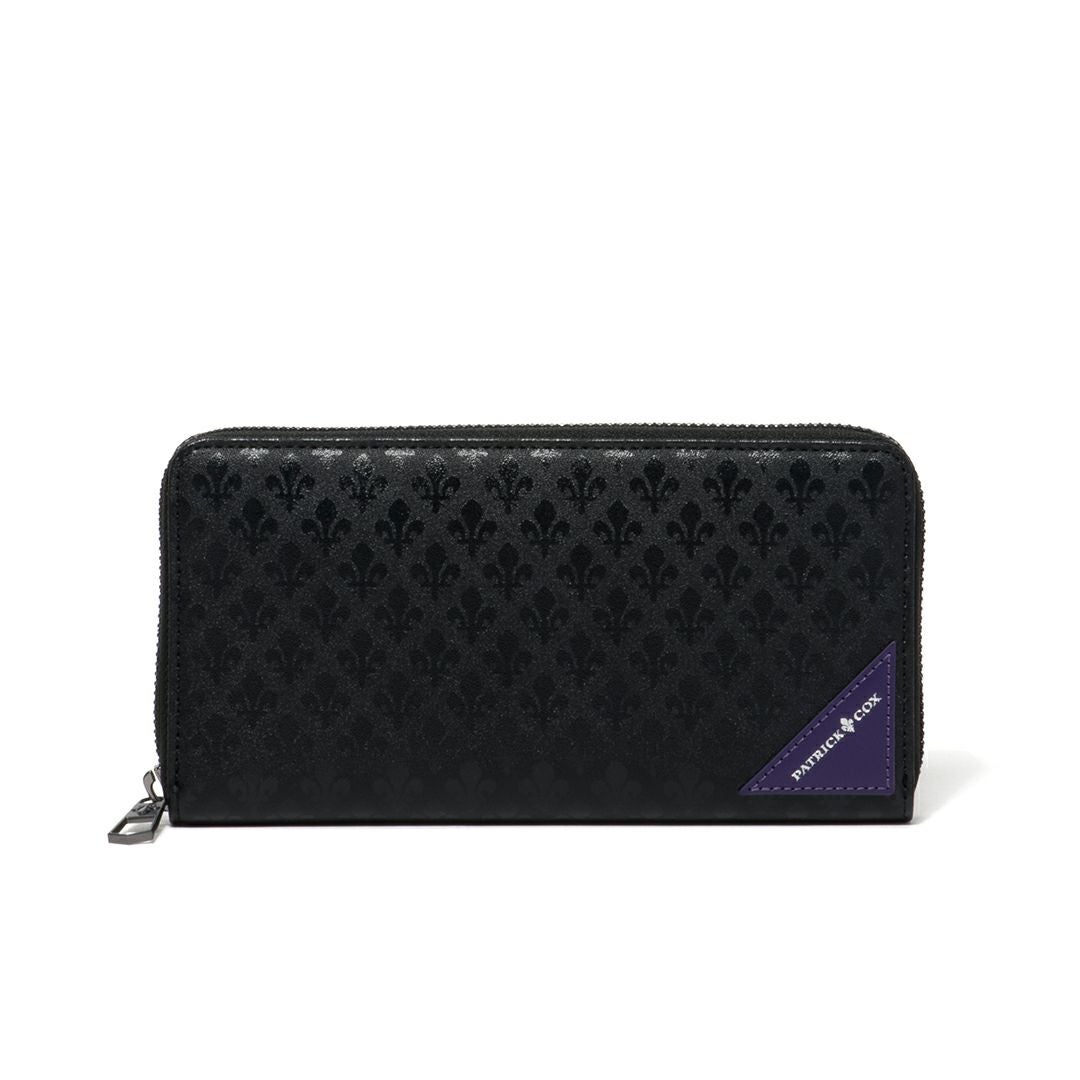 PATRICK COX  BLACK KINGS ラウンドファスナー長財布 パープル