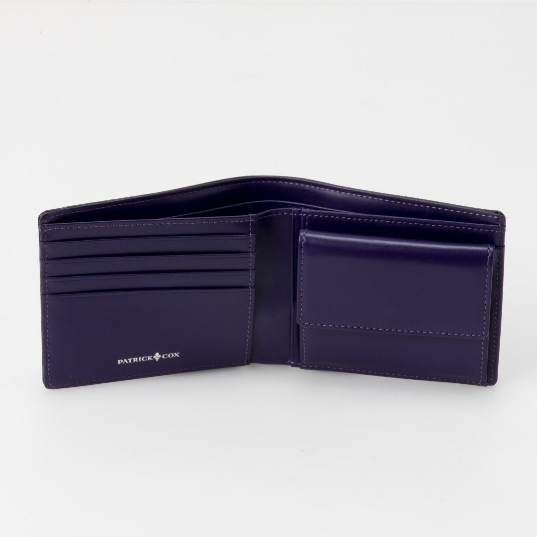 PATRICK COX  BLACK KINGS 二つ折り財布 パープル
