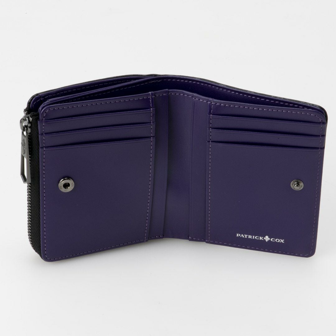 PATRICK COX BLACK KINGS L字ファスナー二つ折り財布 商品｜THE BAGMANIA