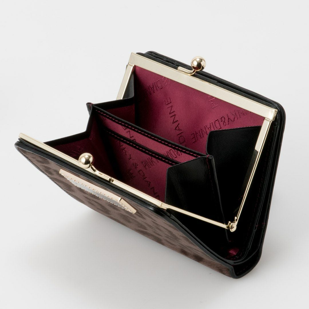 PINKY&DIANNE ソフトレオパード 口金折り財布 商品｜THE BAGMANIA