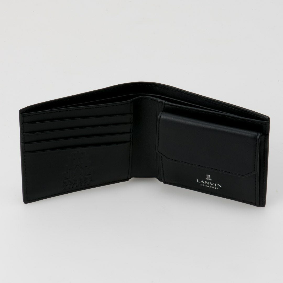 LANVIN COLLECTION couleur du vin 二つ折り財布(2025年秋冬限定カラー) ネイビー