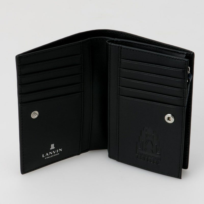 LANVIN COLLECTION couleur du vin 小銭入付二つ折り財布(縦型)(2025年秋冬限定カラー) ネイビー