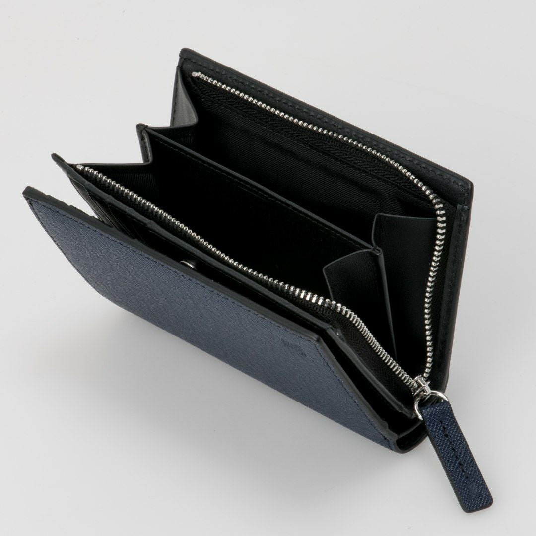 LANVIN COLLECTION couleur du vin 小銭入付二つ折り財布(縦型)(2025年秋冬限定カラー) ネイビー