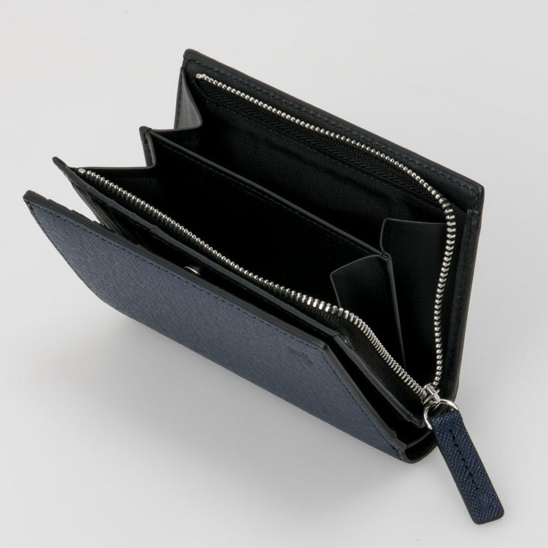 LANVIN COLLECTION couleur du vin 小銭入付二つ折り財布(縦型)(2025年秋冬限定カラー) ネイビー