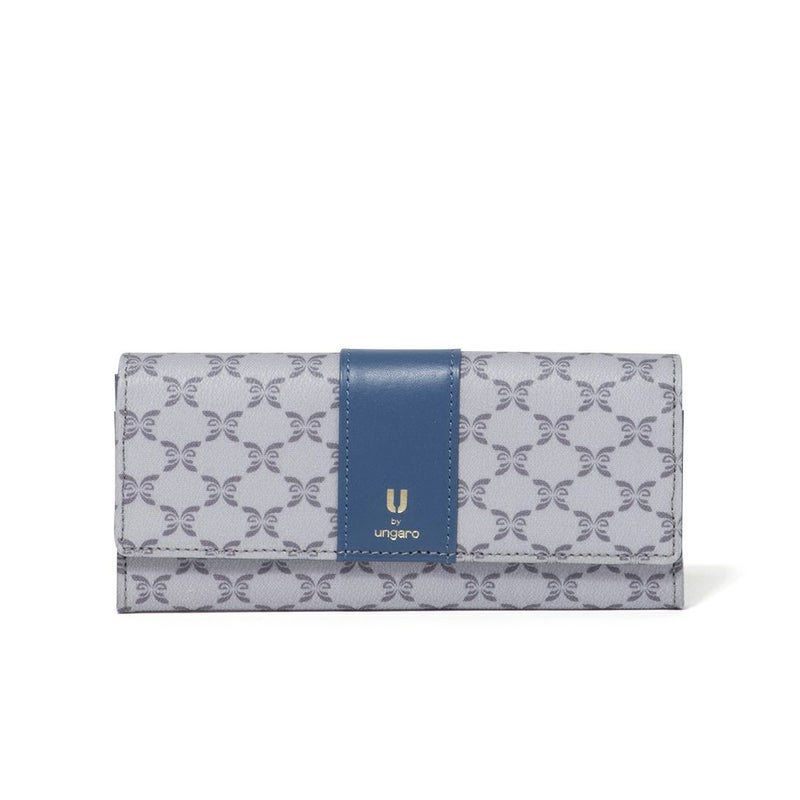 U by ungaro ミレーユ BOX長財布 ブルー