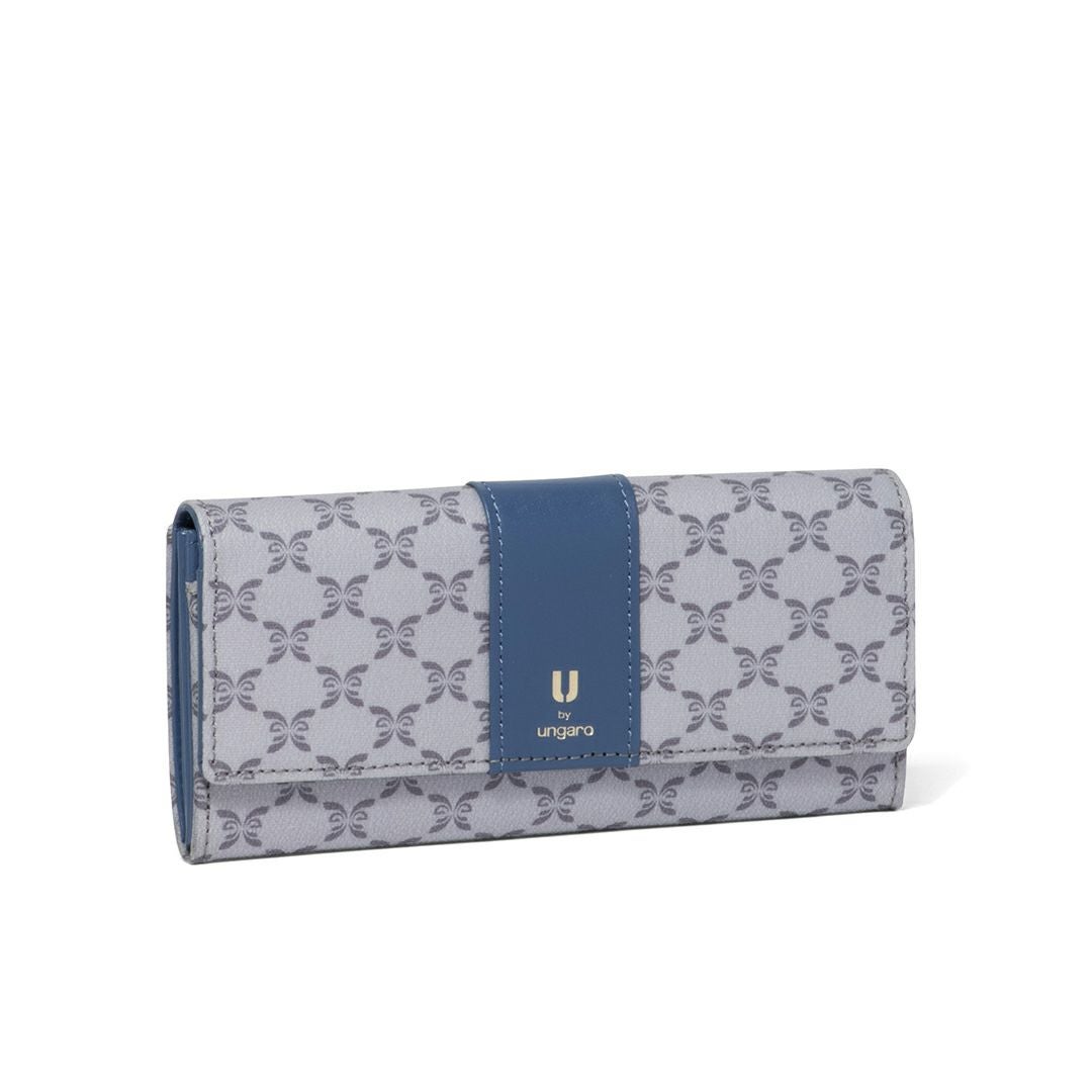 U by ungaro ミレーユ BOX長財布 ブルー