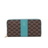 U by ungaro ミレーユ ラウンドファスナー長財布 ターコイズブルー 
