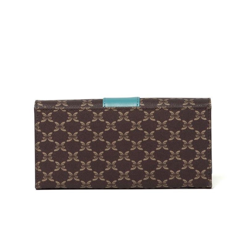 U by ungaro ミレーユ ダブルファスナー長財布 ターコイズブルー