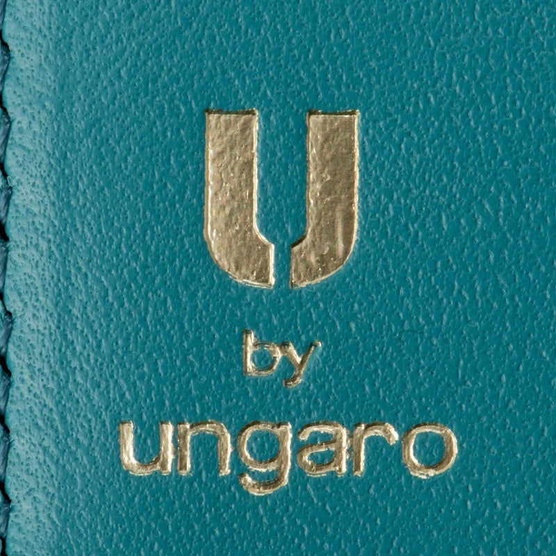 U by ungaro ミレーユ ダブルファスナー長財布 ターコイズブルー