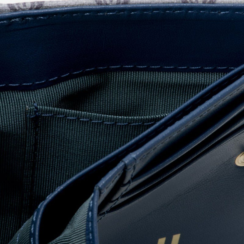 U by ungaro ミレーユ L字ファスナー折り財布 ブルー