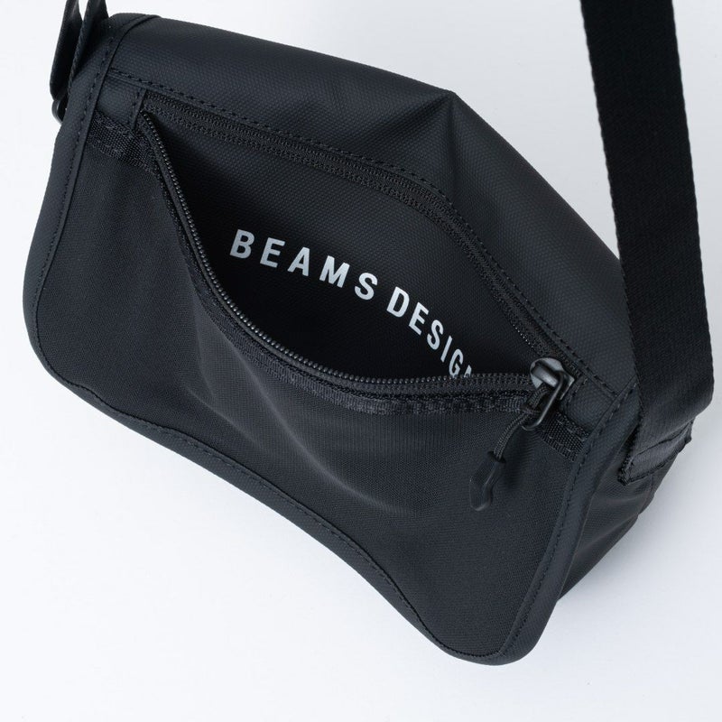 BEAMS DESIGN ELASTIC MESH ショルダーバッグ【BMMH0BSB】 ブラック