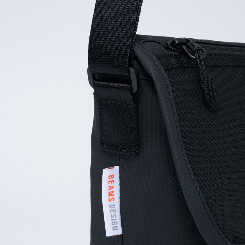 BEAMS DESIGN ELASTIC MESH ショルダーバッグ【BMMH0BSB】 ブラック