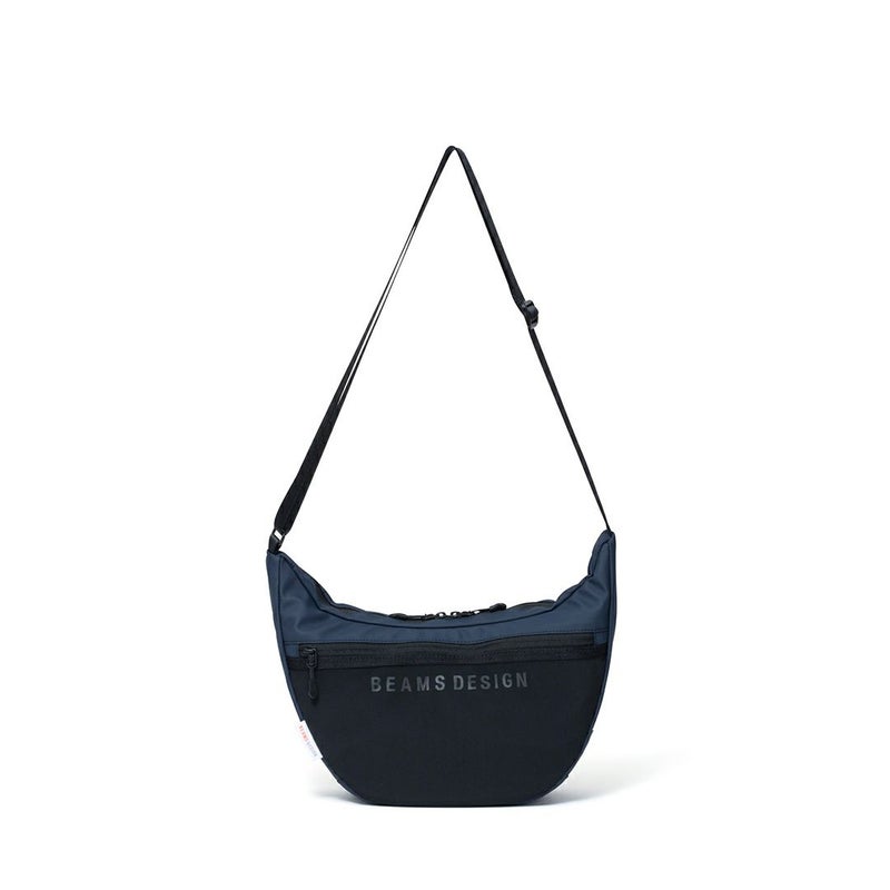 BEAMS DESIGN ELASTIC MESH ショルダーバッグ【BMMH0BSC】 ネイビー
