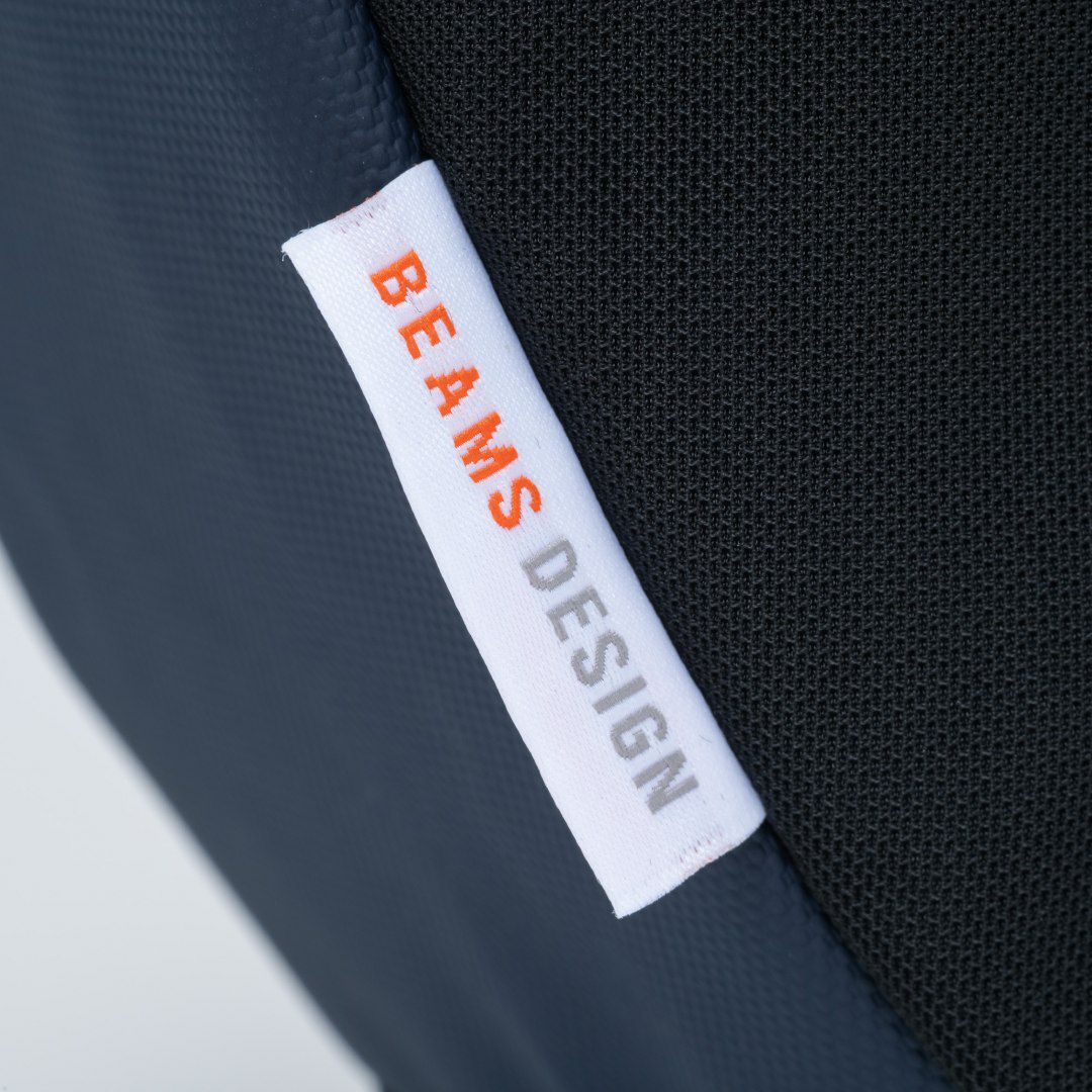 BEAMS DESIGN ELASTIC MESH ショルダーバッグ【BMMH0BSC】 ネイビー