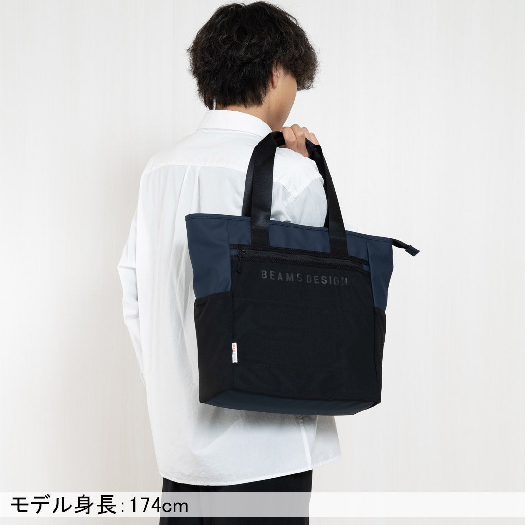 BEAMS DESIGN ELASTIC MESH トートバッグ【BMMH0BT3】