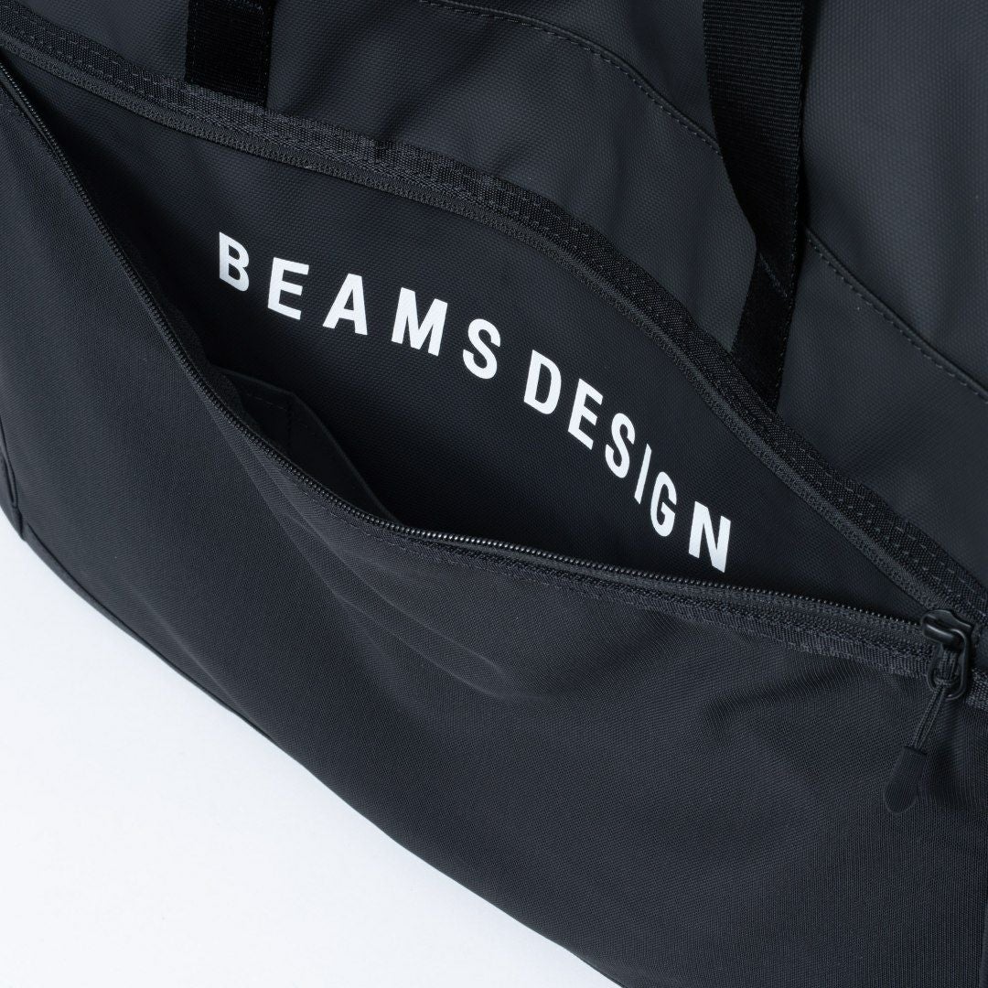 BEAMS DESIGN ELASTIC MESH ボストンバッグ【BMMH0BB1】 ブラック