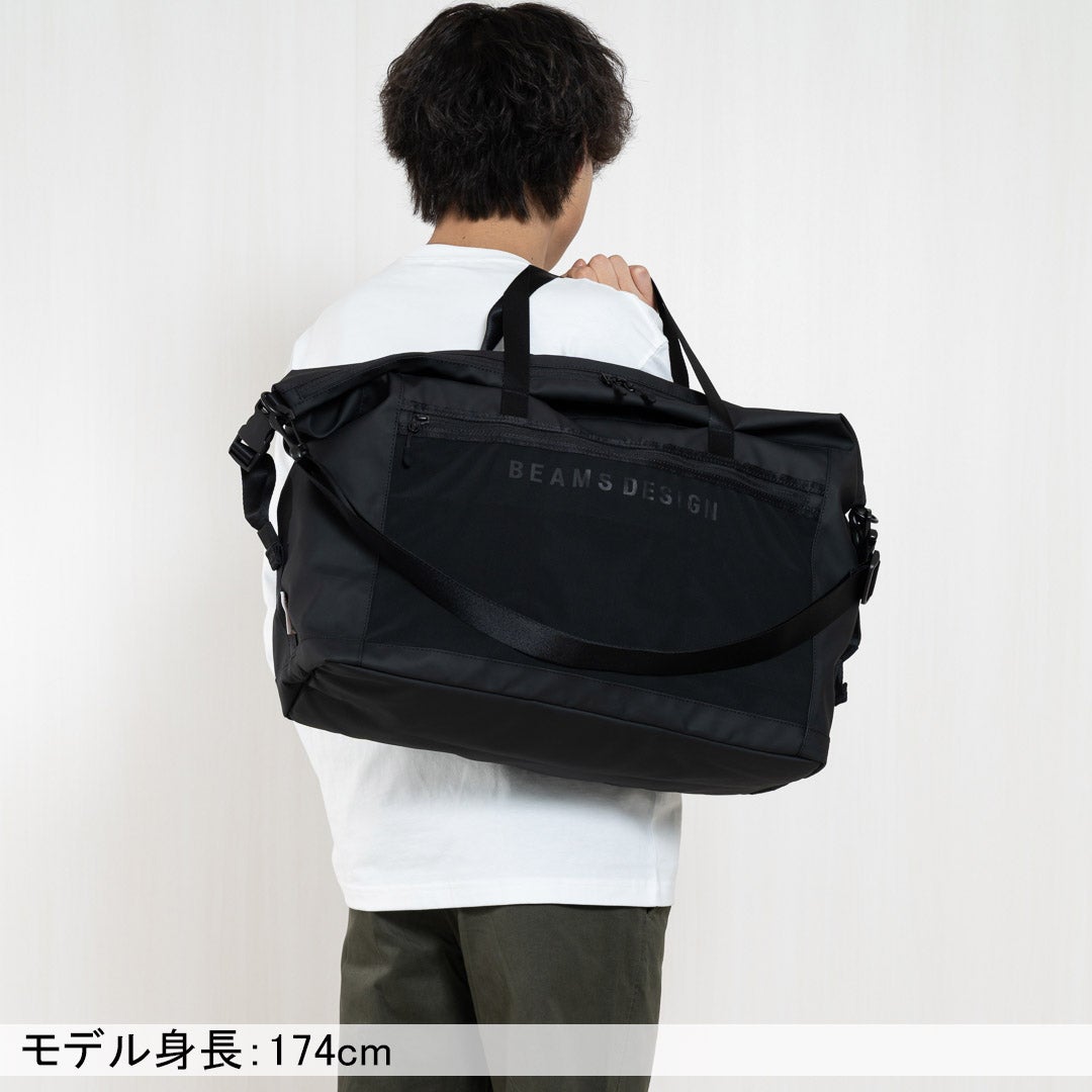 BEAMS DESIGN ELASTIC MESH ボストンバッグ【BMMH0BB1】