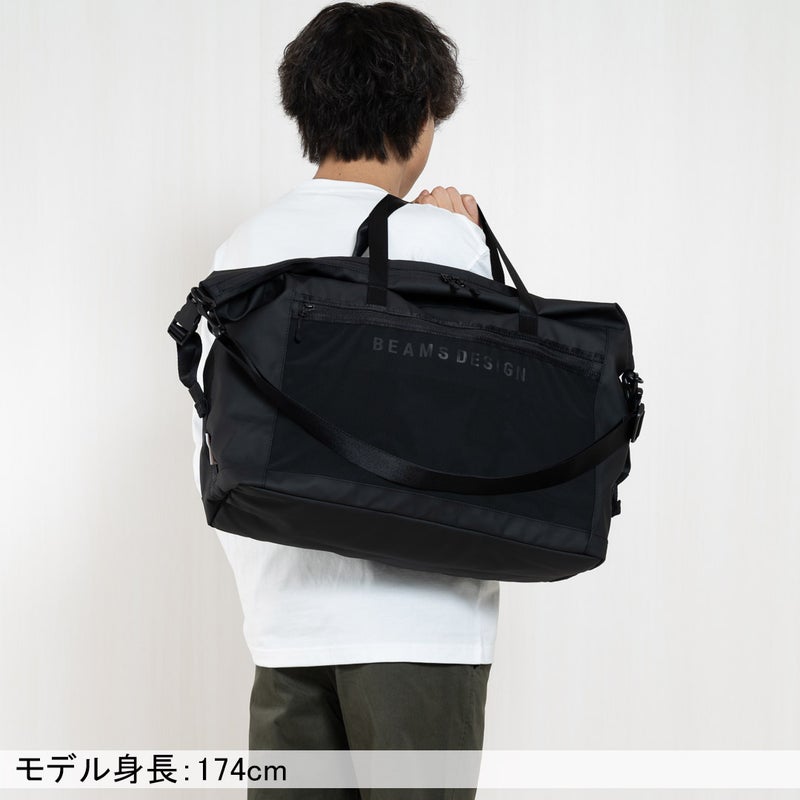BEAMS DESIGN ELASTIC MESH ボストンバッグ【BMMH0BB1】