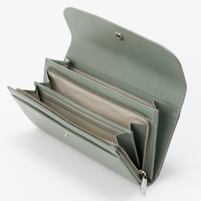 MARGARET HOWELL idea ナッシュ 長財布 ブルーグリーン
