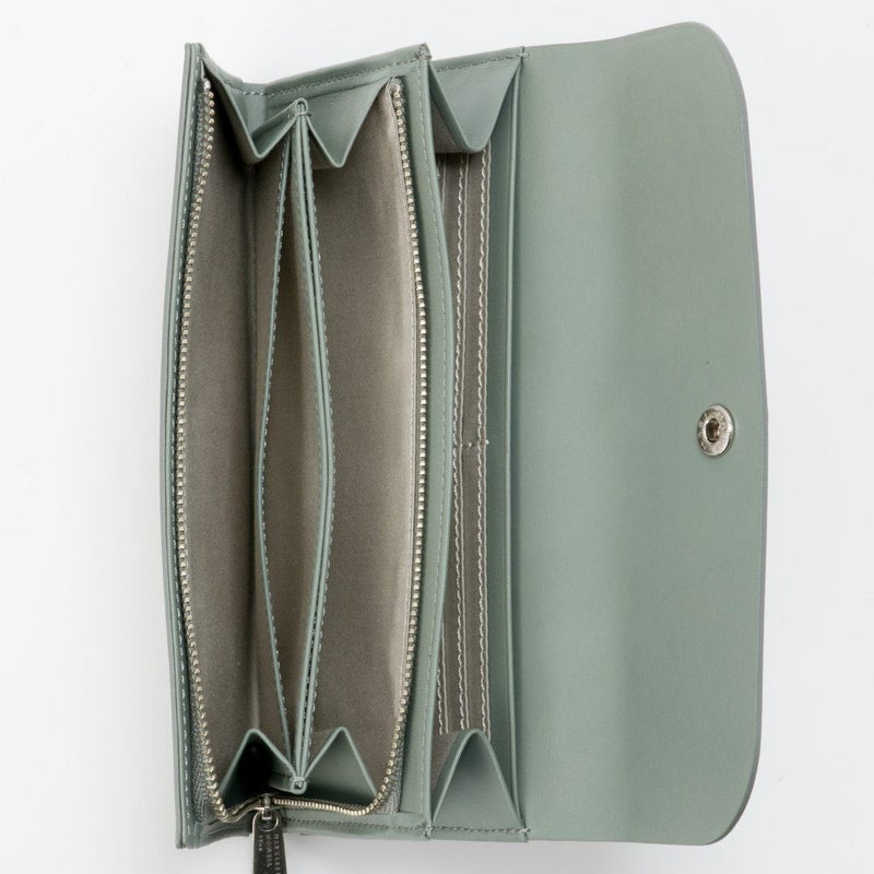 MARGARET HOWELL idea ナッシュ 長財布 ブルーグリーン