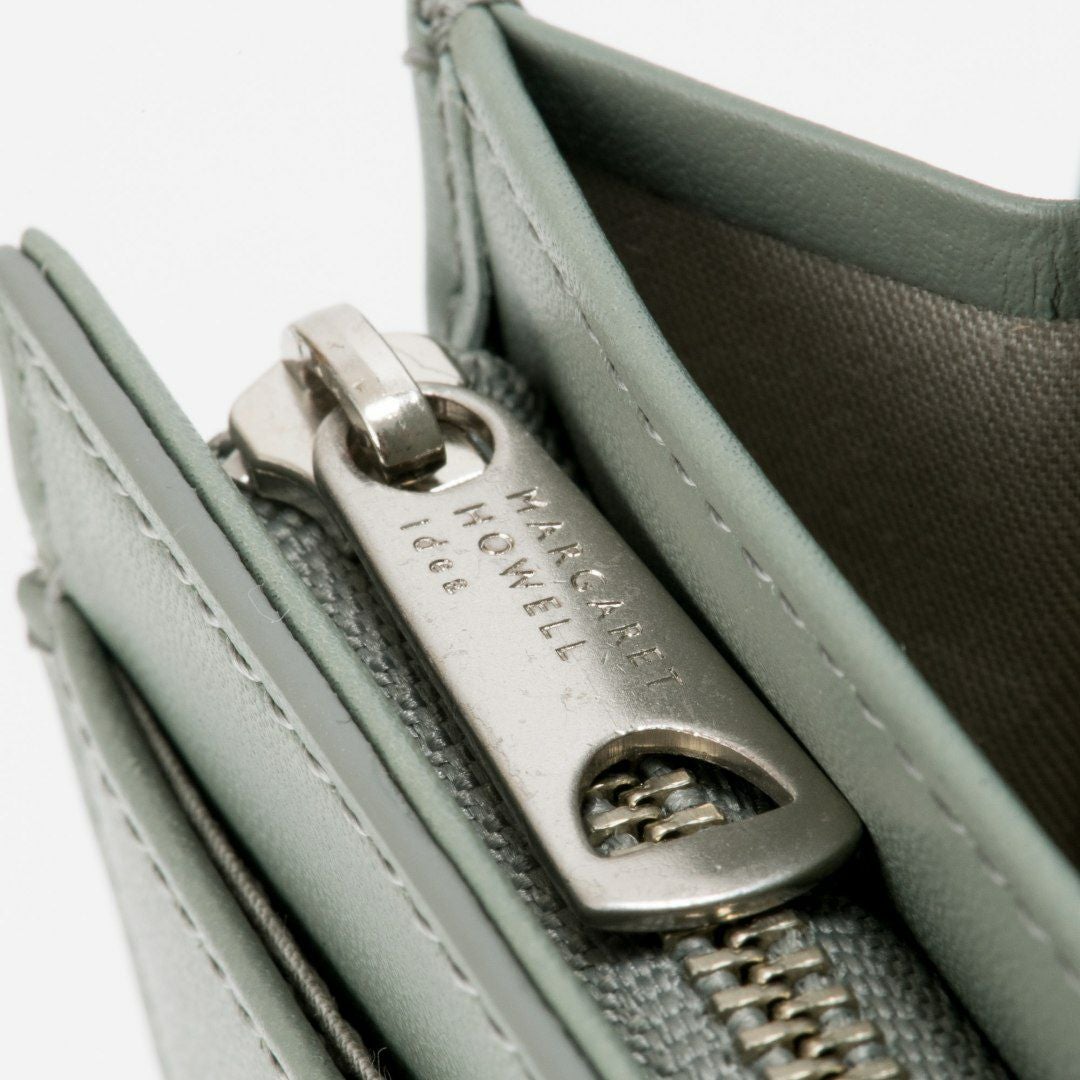 MARGARET HOWELL idea ナッシュ 長財布 ブルーグリーン