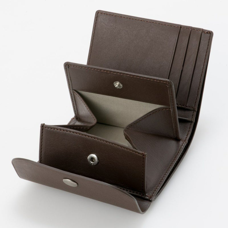 MARGARET HOWELL idea ナッシュ BOX折り財布 モカ