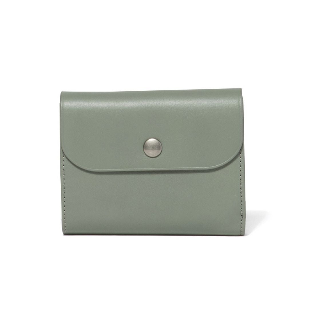 MARGARET HOWELL idea ナッシュ 折り財布 ブルーグリーン