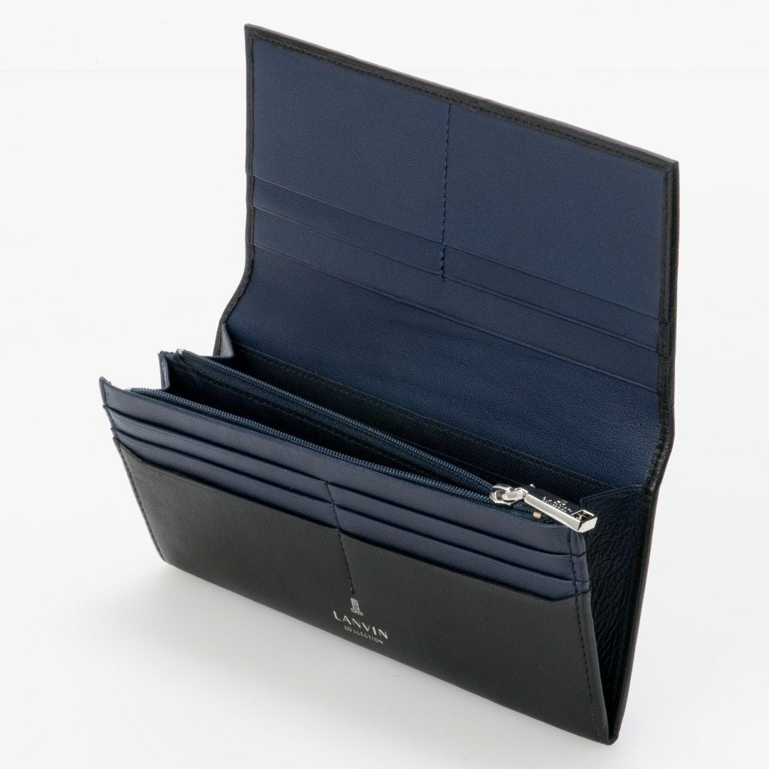 LANVIN COLLECTION SHEEP LEATHER かぶせ型長財布 商品｜THE BAGMANIA