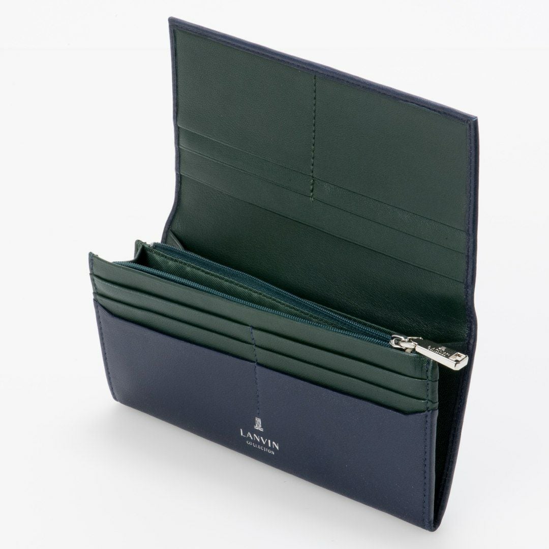 LANVIN COLLECTION SHEEP LEATHER かぶせ型長財布 商品｜THE BAGMANIA
