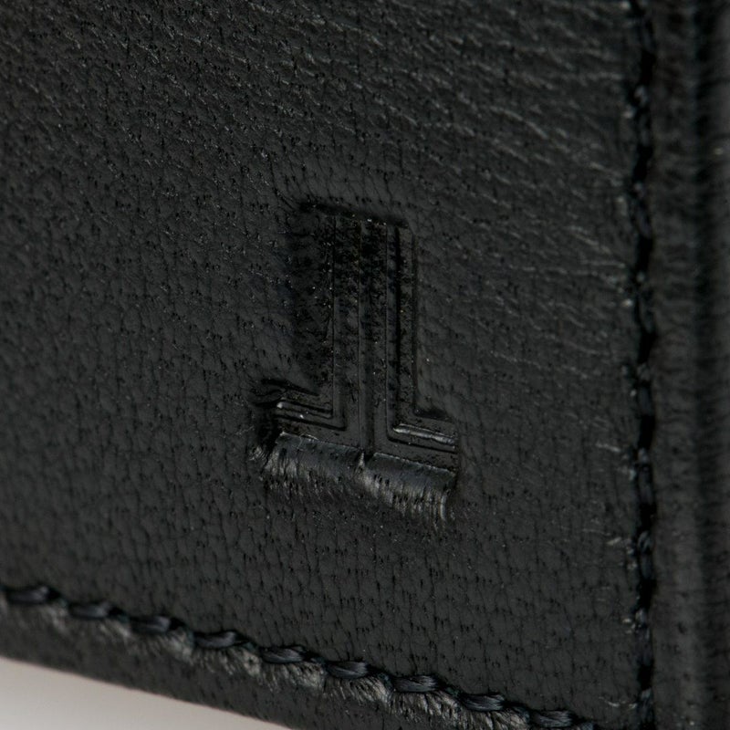 LANVIN COLLECTION SHEEP LEATHER かぶせ型長財布 ブラック