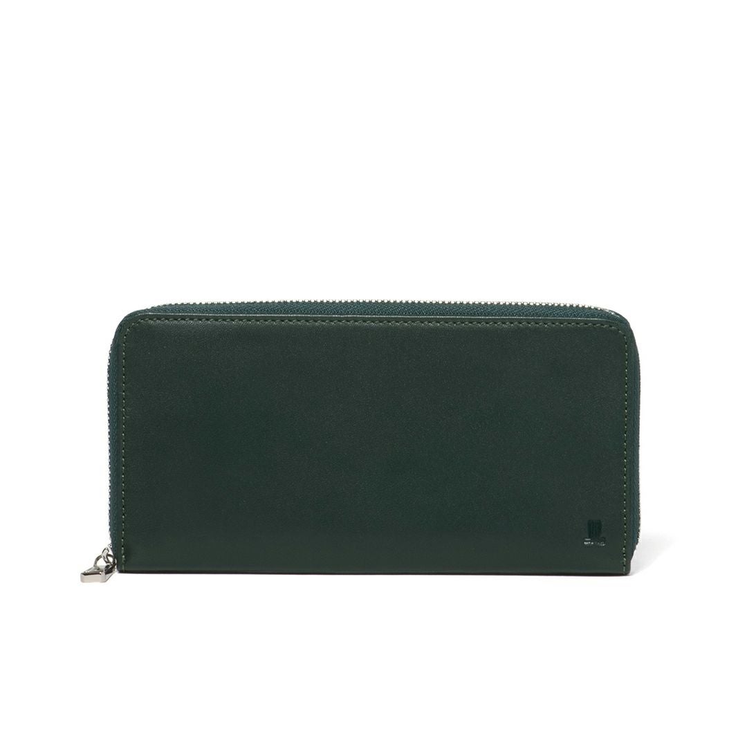 LANVIN COLLECTION SHEEP LEATHER ラウンドファスナー型長財布 グリーン