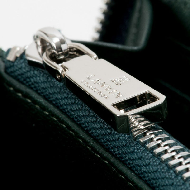 LANVIN COLLECTION SHEEP LEATHER ラウンドファスナー型長財布 ネイビー