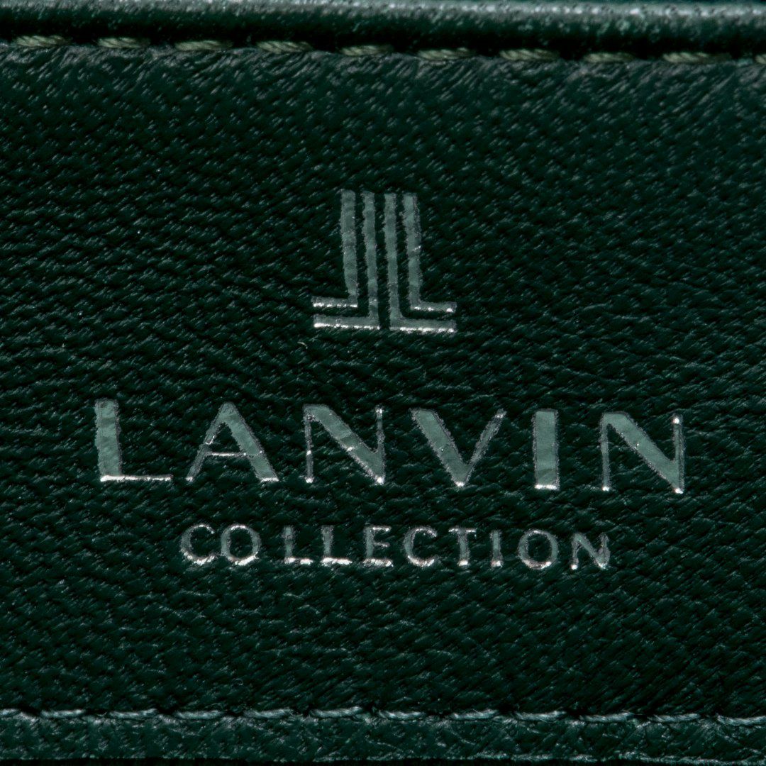 LANVIN COLLECTION SHEEP LEATHER ラウンドファスナー型長財布 ネイビー