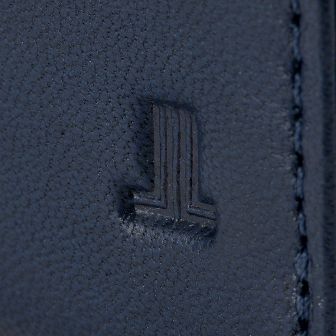 LANVIN COLLECTION SHEEP LEATHER ラウンドファスナー型長財布 ネイビー