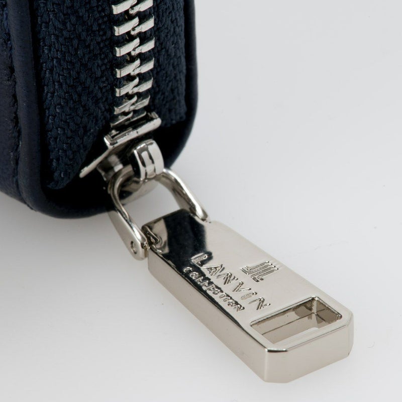 LANVIN COLLECTION SHEEP LEATHER ラウンドファスナー型長財布 ネイビー