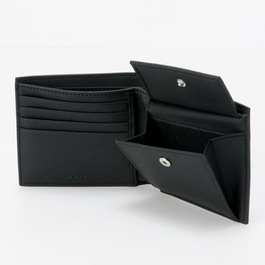 BOSS Zair 折り財布【HBMW6ZS1】 ブラック