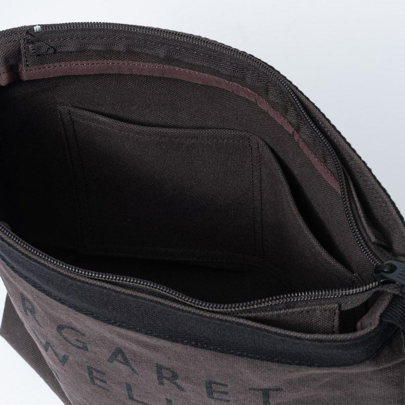 MARGARET HOWELL idea Big logo ショルダー(S) ダークブラウン