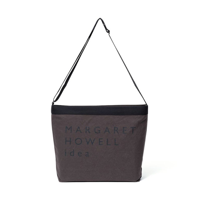 MARGARET HOWELL idea Big logo ショルダー(M) ダークブラウン