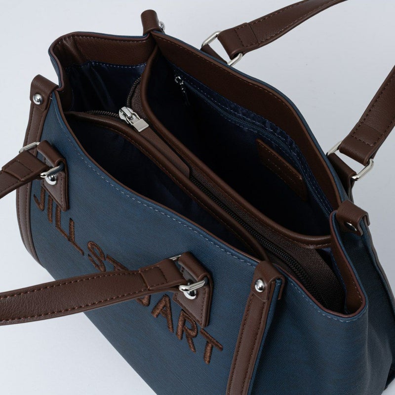 JILL STUARTパネルデニム 2WAYトート ネイビー