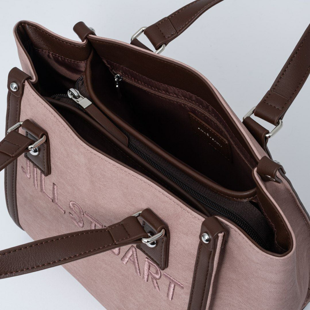 JILL STUARTパネルデニム 2WAYトート ピンク