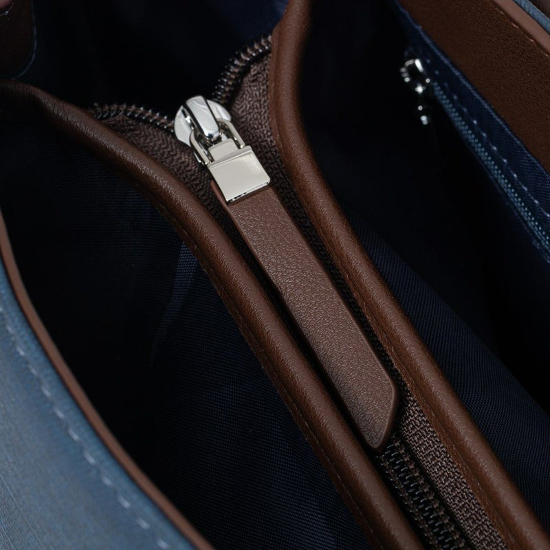 JILL STUARTパネルデニム 2WAYトート ネイビー