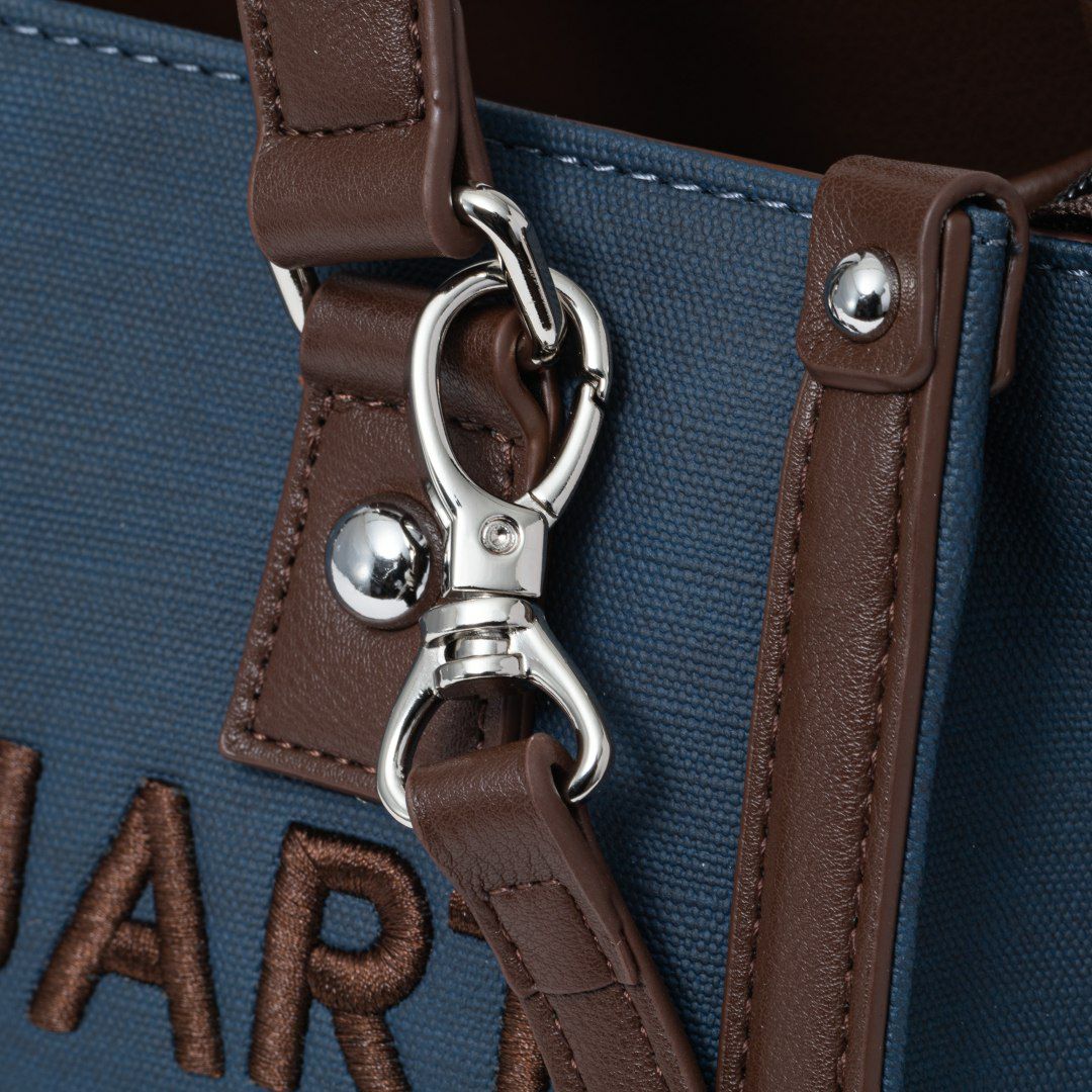 JILL STUARTパネルデニム 2WAYトート ネイビー