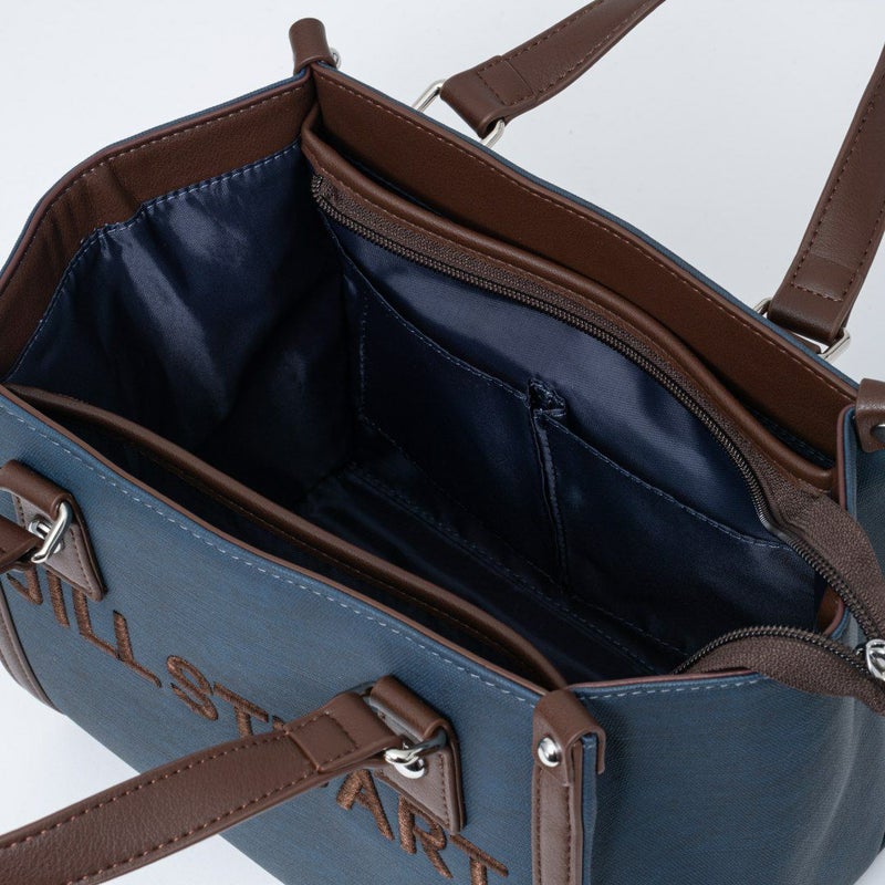 JILL STUARTパネルデニム 2WAYトート ネイビー