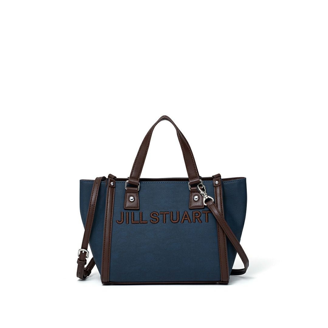 JILL STUARTパネルデニム 2WAYトート ネイビー
