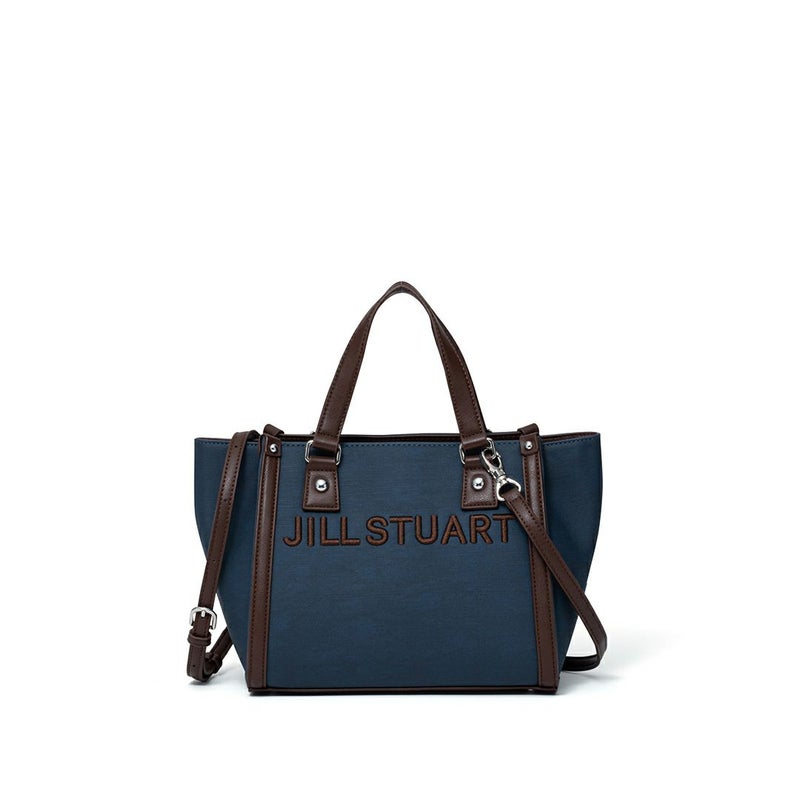 JILL STUARTパネルデニム 2WAYトート ネイビー