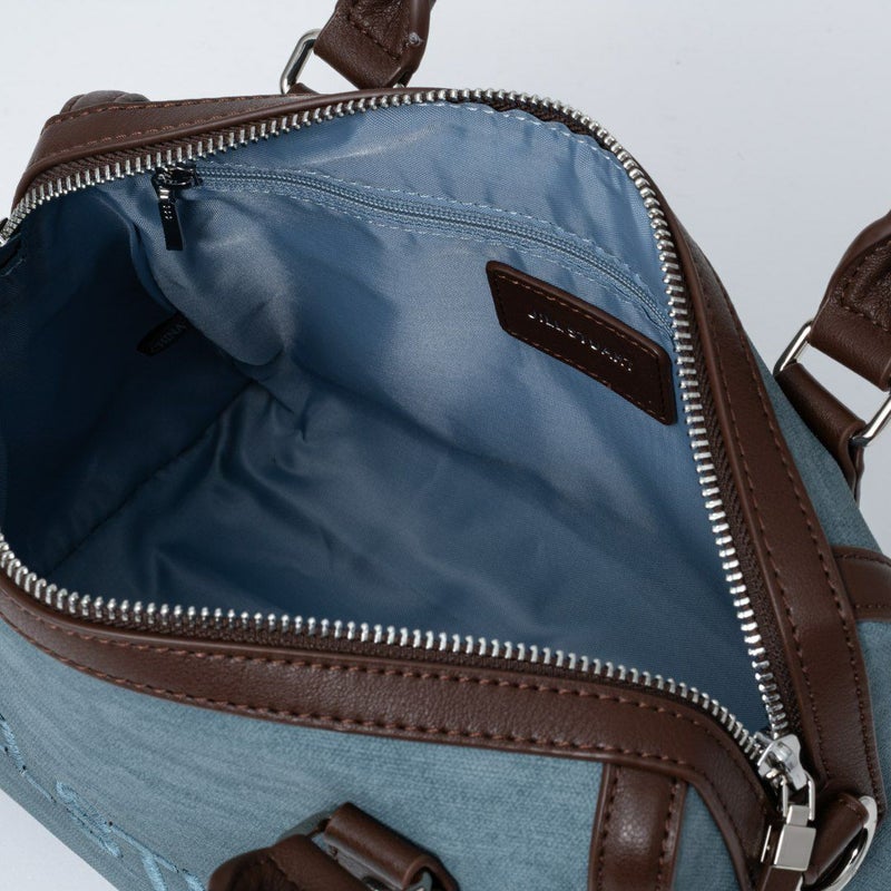 JILL STUARTパネルデニム 2WAYボストン サックス