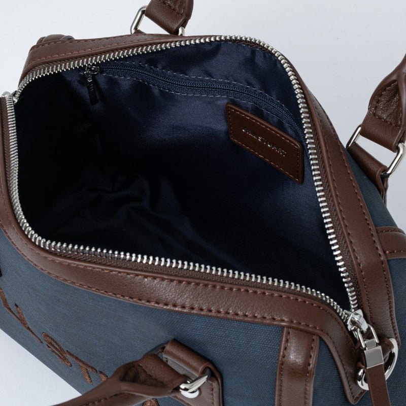 JILL STUARTパネルデニム 2WAYボストン ネイビー