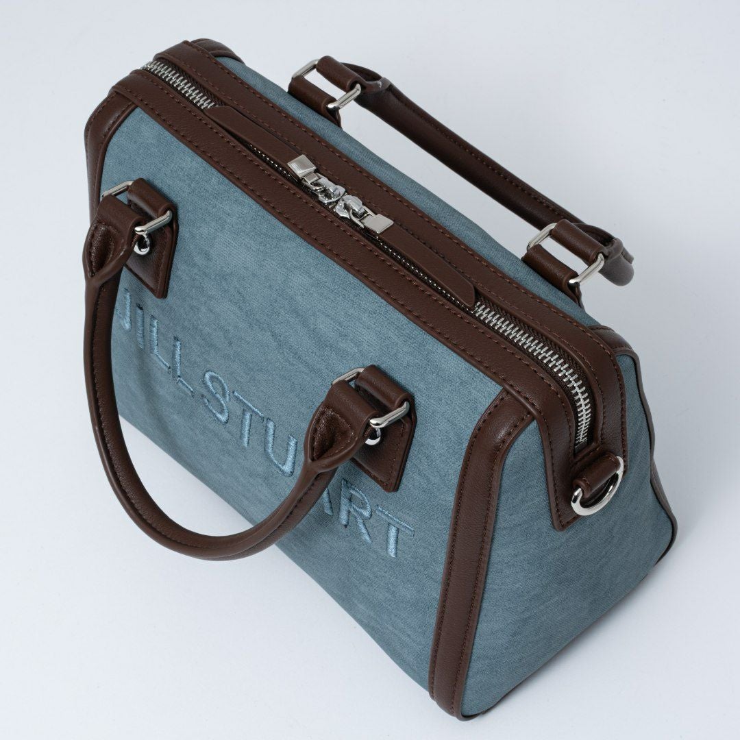 JILL STUARTパネルデニム 2WAYボストン サックス