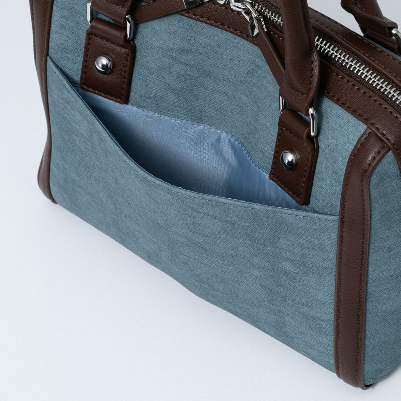 JILL STUARTパネルデニム 2WAYボストン サックス